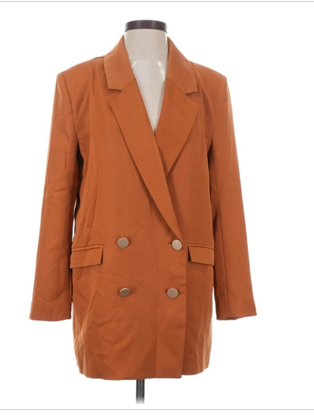 ALEXIA ADMOR Double Breasted Blazer Jacket Worn Once Size XS Rust Color
